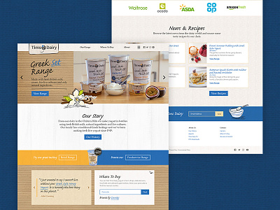 Tims Dairy branding strategy user experience uxui web design