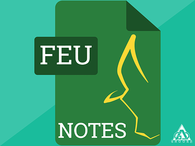 FEU Notes app flat flat design icon illustrator minimalism vector