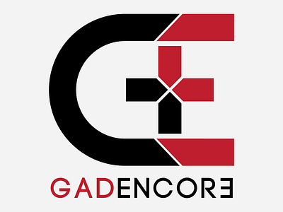 [G E] GADENCORE brand brand design brand identity branding flat flat design logo monogram monogram design monogram logo vector