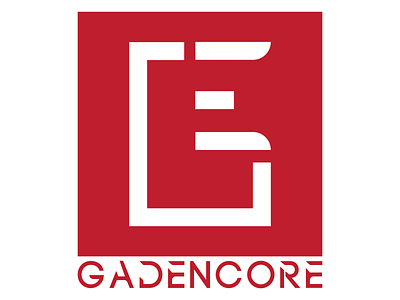 [G E] GADENCORE v2 brand brand design brand identity branding flat flat design logo minimal minimalism minimalist logo monogram monogram design monogram logo typogaphy vector