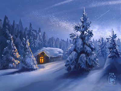 Switzerland background illustration landscape snow