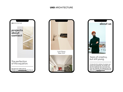 UX/UI Design — UKO Architecture architecture art direction branding branding design design logo ui ui design ux ux design ux ui design web design webdesign