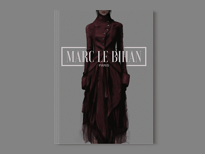 Marc Le Bihan Fashion Book Cover book branding digital painting fashion haute couture illustration marc le bihan photoshop tablet