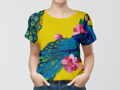 peacock t-shirt design
