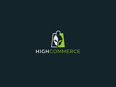 High Commerce commerce design elegant design logo minimal modern logo shooping vector