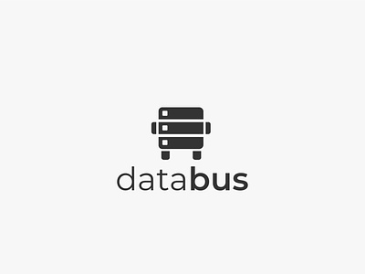DataBus bus data design digital logo modern logo vector