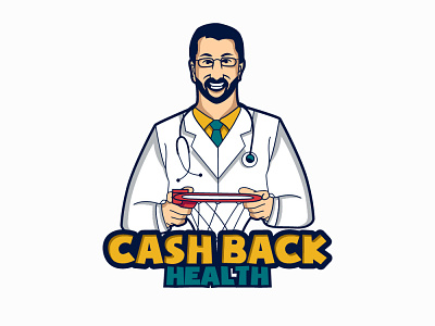 Cash BAck Doctor design illustration logo vector