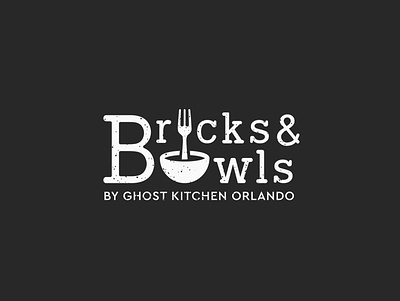 Bricks & Bowls Logo Design design logo minimal restaurant vector