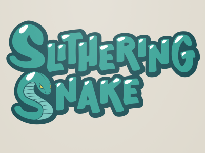 Slithering Snake illustration lettering snake type