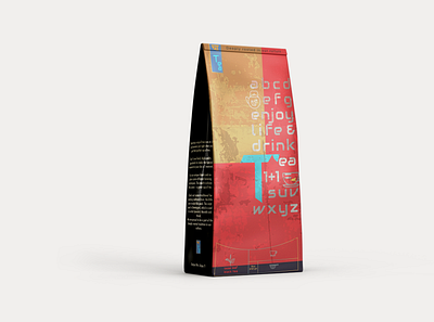 SwatiDesign graphic design packaging script tea typo typography