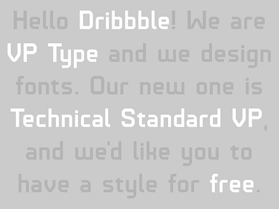 Let's get to know each other! font design font family fonts industrial plain technical typogaphy