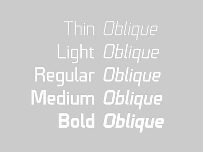 The styles of Technical Standard VP bold font font design font family fonts italic light medium oblique regular sans technical thin typography