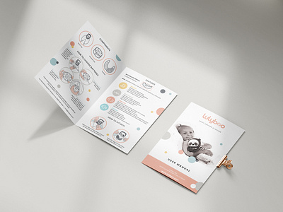 Brochure user manual design leaflet