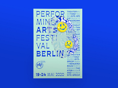 Performing Arts Festival Berlin branding digital illustration illustration poster poster design visual identity