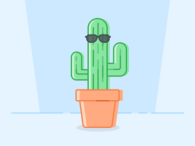 Lil cactus fellow app design branding cactus design figma illustration interface line linework ui ux