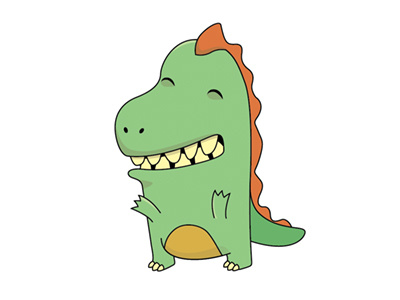 Little T-Rex dino dinosaur illustration trex