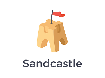 Sandcastle branding castle illustration logo sand sandcastle