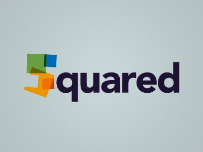 5 Squared 5 brand branding five logo squares wordmark