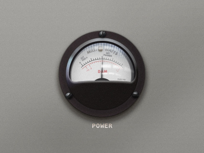 Power Gauge gauge needle photoshop power power gauge realistic reflection ui