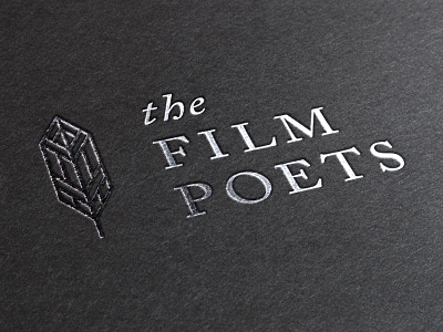 The Film Poets branding brandmark feather film poets geometric logo mark quill the film poets type typography