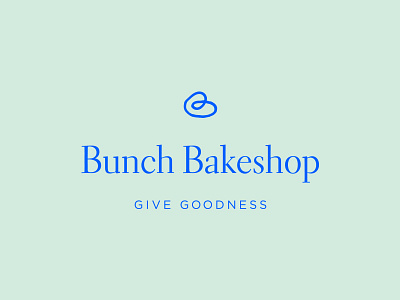 Bunch Bakeshop b bakery bakeshop branding bunch give goodness heart identity logo monogram pastry typography