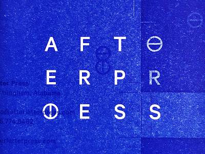 After Press after press brand brand mark branding identity letterpress logo print texture typography