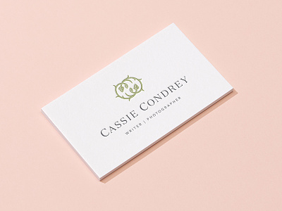 Cassie Condrey acorn brand mark branding business card c cassie condrey design identity leaf logo monogram vine
