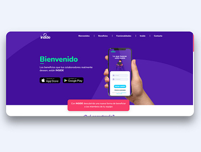 Implementación landing page - Inside ui web design wordpress