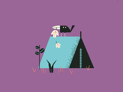 Going north 2 (dribbble) going north illustrations jamie aspinall tent