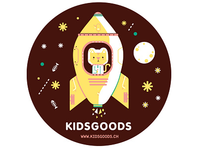 Astro Kidsgoods cat astro katze vom mars rocket