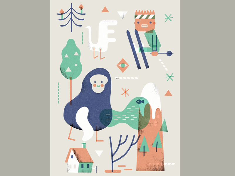 Winter Winter Dribble by jamie oliver aspinall on Dribbble