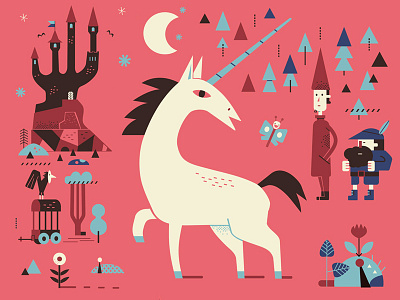 last unicorn -> book cover / poster