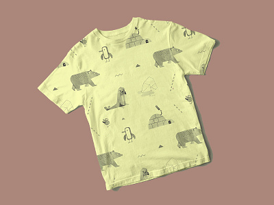 Shirt Design Mockup2 Dribb design ice patter pattern polar shirt t shirt