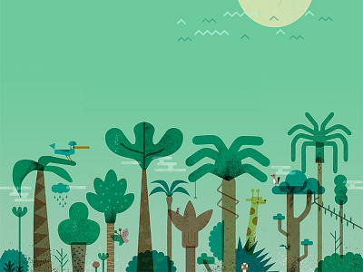 Urwald illustration jungle