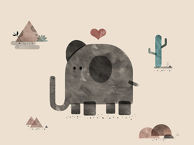 Elefant Dribb animals elegant love