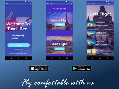 Ui design for travelling app