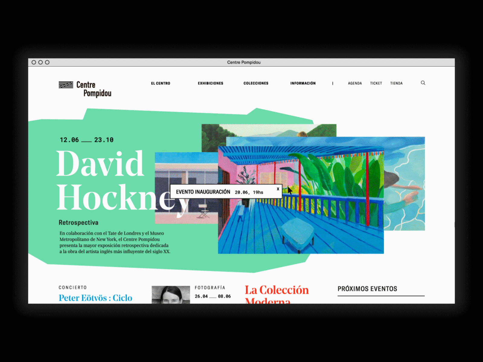 Centre Pompidou Website art direction graphic design grid museum typography ui ux webdesign website