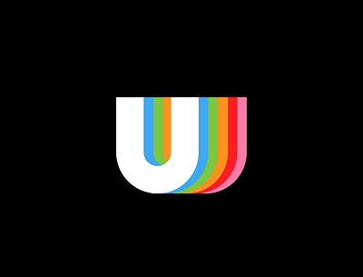 36 Days of Type - U 36 days of type 36dayoftype 36daysoftype07 alphabet black brand colorful graphic design graphicdesign letter lettering lettermark logo logodesign rainbow type type design typedesign typography u