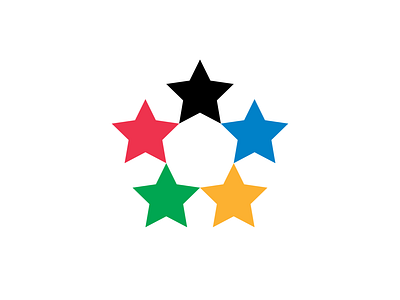 5 Stars abstract logo brand branding icon logo logo design logodesign logodesigner logomark logos star stars symbol