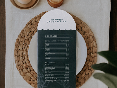 The Moon Underwater Menu By Tessa Wilson On Dribbble