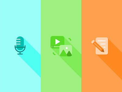 Podcast / Image / Blog Icon Set