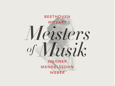 Meisters of Musik beethoven bust composer concert concert poster identity meisters music orchestra