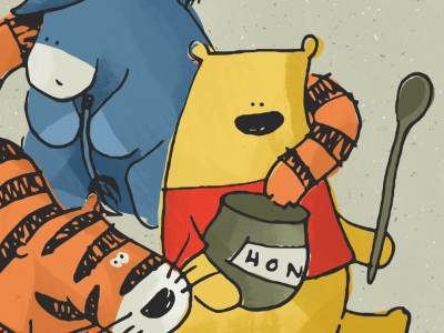 Winnie & Friends fun illustration