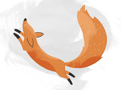 The Whole fox fox fun illustration orange