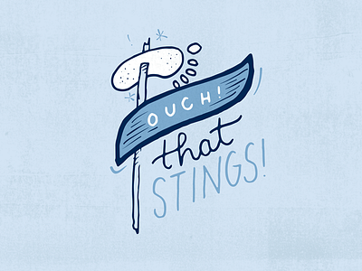 Ouch! fun illustration ouch personal sliver