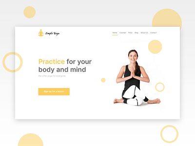 Header yoga website clean design clean ui clean ui design clean ui ux design desktop graphic design ui ui ux ui design uidesign uiux ux web web design webdesign website design