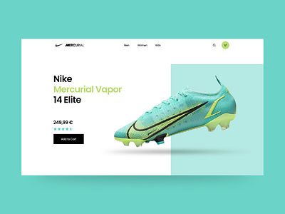 Nike product page concept clean ui design graphic design ui web web design