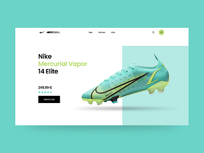 Nike product page concept