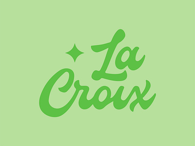 La Croix Sparkling Water—Lime beverage beverage design branding color graphic design identity lacroix logo soda water wordmark