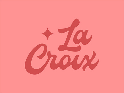 La Croix Sparkling Water—CranRaspberry beverage branding color graphic design identity lacroix logo soda water wordmark